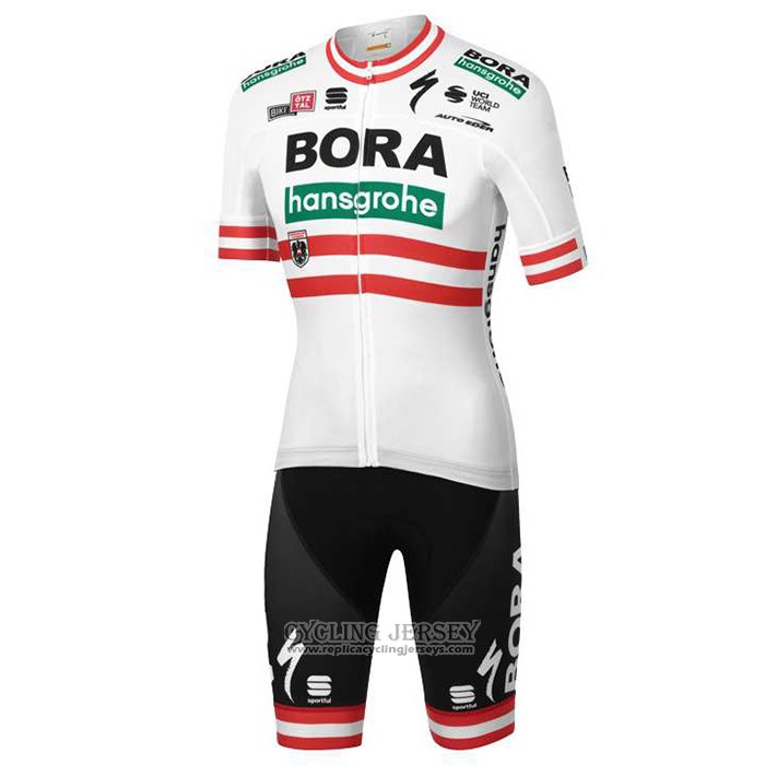 2020 Cycling Jersey Bora Champion Austria Short Sleeve And Bib Short